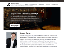 Tablet Screenshot of jespercaron.se